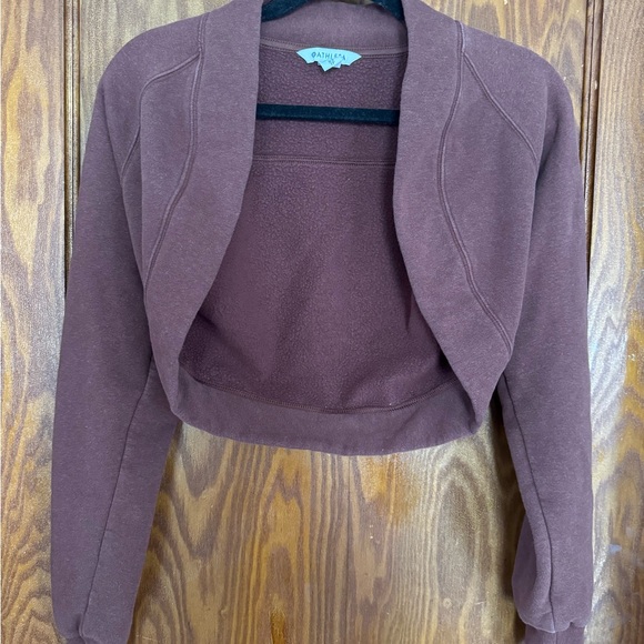 Athleta Women's Brown Cropped Sweater - Picture 2 of 6